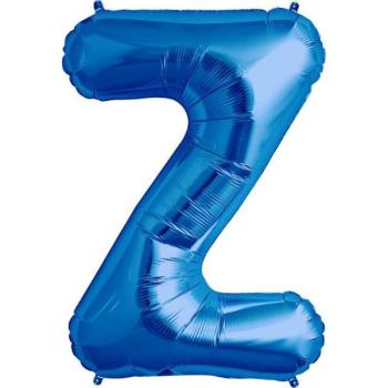 34" Letter Z Foil Balloon - Blue