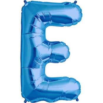 34" Letter E Foil Balloon - Blue