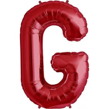 34" Letter G Foil Balloon - Red