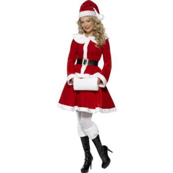 Mother Christmas Costume with hand warmer - Size L