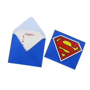 Superman Invitations Decorata Party