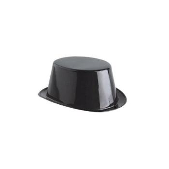 Plastic Top Hat - Black