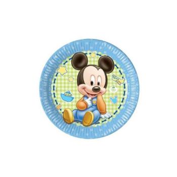 Paper Plates 23cm Mickey Baby Decorata Party