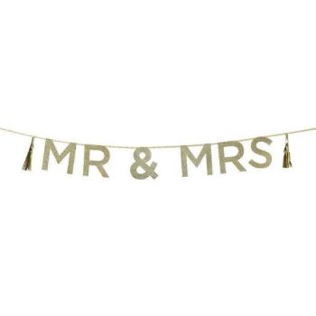 Mr&Mrs Glitter Wreath - 2m