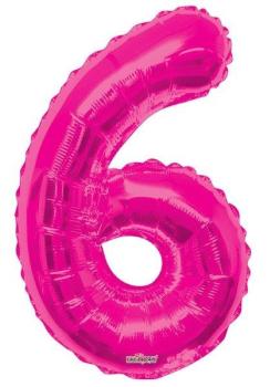 34" Foil Balloon nº 6 - Pink