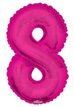 34" Foil Balloon nº 8 - Pink