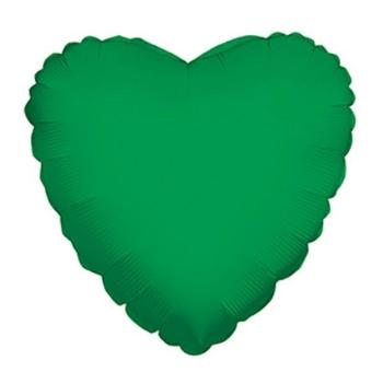 18" Heart Foil Balloon - Medium Green Kaleidoscope