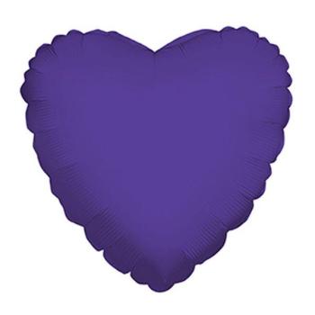 18" Heart Foil Balloon - Purple Kaleidoscope