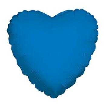 18" Heart Foil Balloon - Blue