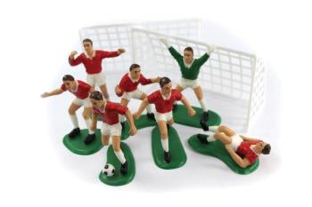 Football Cake Decoration - Red Players