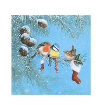 Birds in the Snow Napkins - 20 units
