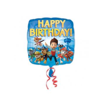 Balão Foil 18" Patrulha Pata Happy Birthday