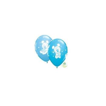 25 Balões 11" impressos Mickey Baby