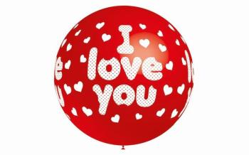 Balão de 90cm Impresso "I Love You"