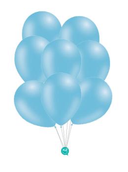 Saco de 50 Balões Pastel 30cm - Azul Céu