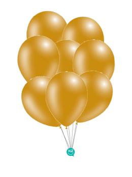 Bag of 100 Metallic Balloons 30 cm - Gold XiZ Party Supplies