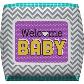 17" Welcome Baby Cube Foil Balloon NorthStar