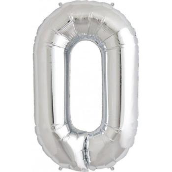 Balão Foil 16" Letra O - Prata