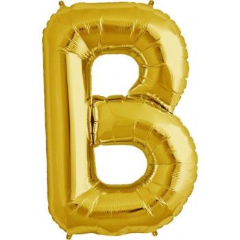 Balão Foil 16" Letra B - Ouro
