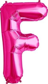 16" Letter F Foil Balloon - Pink