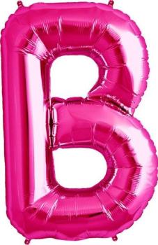 16" Letter B Foil Balloon - Pink NorthStar