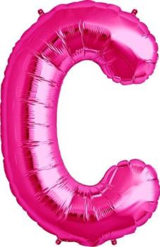 16" Letter C Foil Balloon - Pink