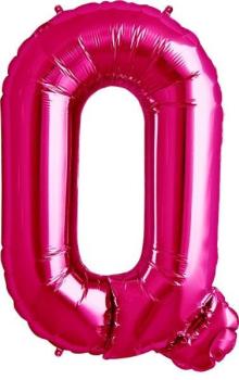 16" Letter Q Foil Balloon - Pink