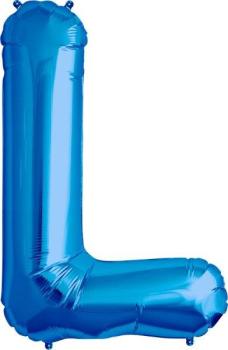 Balão Foil 16" Letra L - Azul