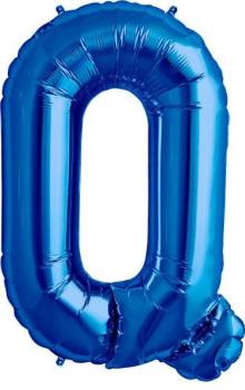 16" Letter Q Foil Balloon - Blue