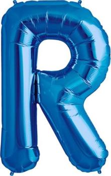 16" Letter R Foil Balloon - Blue