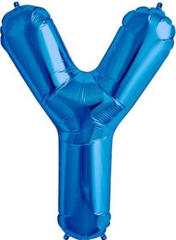 16" Letter Y Foil Balloon - Blue
