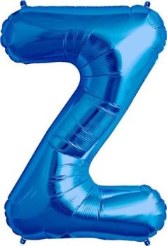 16" Letter Z Foil Balloon - Blue
