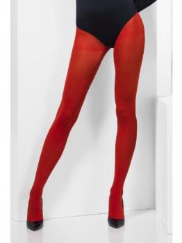 Opaque Tights - Red Smiffys