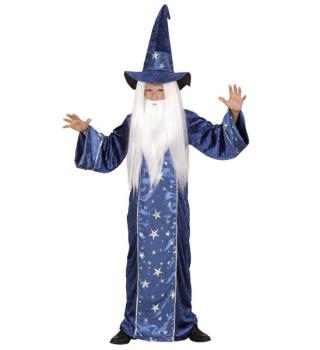 Fantasy Wizard Costume - Size 5-7 Years Widmann