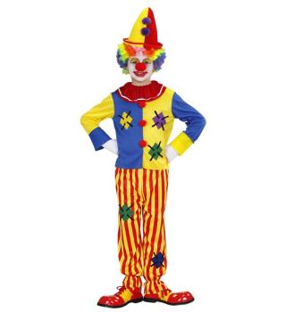 Clown Costume - Size 5-7 Years Widmann