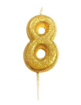 Glitter Candle nº8 - Gold Anniversary House
