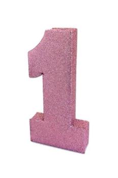 Glitter Centerpiece nº1 - Pink Anniversary House