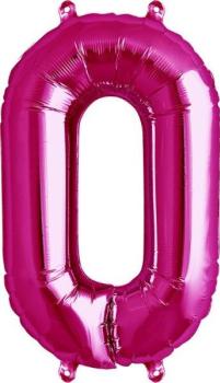 16" Foil Balloon nº 0 - Pink
