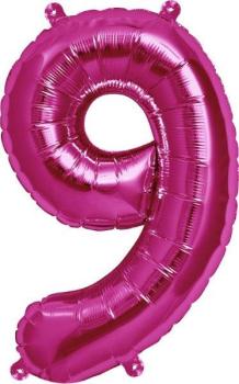 16" Foil Balloon nº 9 - Pink NorthStar
