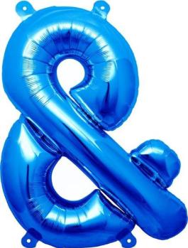 Balão Foil 16" Símbolo & - Azul