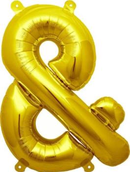Foil Balloon 16" Symbol & - Gold