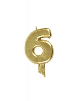 Candle 9.5cm nº 6 - Gold