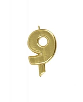 Candle 9.5cm nº 9 - Gold
