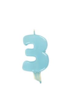 Candle 9.5cm nº 3 - Baby Blue VelasMasRoses