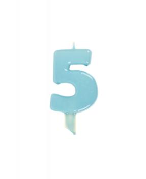 Candle 9.5cm nº 5 - Baby Blue