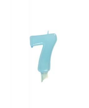 Candle 9.5cm nº 7 - Baby Blue