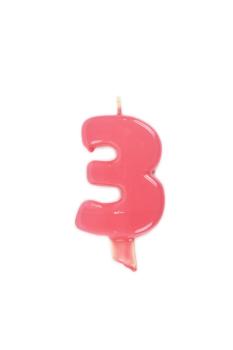 Candle 9.5cm nº 3 - Pink
