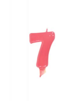 Candle 9.5cm nº 7 - Pink