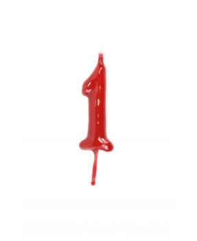 Candle 6cm nº1 - Red