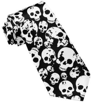 Tie with Skulls